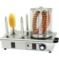 Аппарат для хот-догов AIRHOT HDS-04, 0,65 кВт, терморегулятор, паровая баня и раздельный нагрев