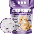 Наполнитель впитывающий силикагелевый CAT STEP Arctic Lavender, 3,8 л