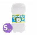 Пряжа ПНК им. Кирова Ромашка (0101), белый, 5 шт. по 75 г