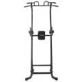 Турник-пресс-брусья 3 в 1 UNIX Fit POWER TOWER 150 для домашних тренировок, 6 хватов, до 130 кг, длина перекладины 109 см, упоры для отжиманий, 110х88х204-240 см. UNIXFIT