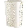 Корзина Полимербыт для белья Leaves 60л 440х340х635мм молочный (434890700)