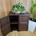 Тумба-шкаф широкий, УЮТ, 81х42х83,5 h, влагоустойчивый. 2 дверцы. Цвет: Коричневый. Арт: Э-019-Д