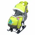 Санки-коляска Nika Наши детки 5-1 с жирафом лимонный НДТ5-1/7 Наши детки 5-1 с жирафом лимон НИКА