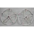 Обода 26 литые (10 лучей) передний+задний (компл.) под трещетку, белый