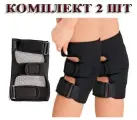 Комплект греющих турмалиновых наколенников объем колена 28-42 см с магнитными вставками 2 шт. (лечебные повязки) биомаг - BIOMAGNETIC