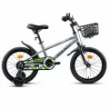 Двухколесный велосипед 16 Rocket First, цвет серый, для детей 5-7 лет, ростом от 110 до 125 см.