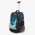 Сумка рюкзак на колесах CUBE, Звездный лес, для фигурных коньков, роликов, одежды, экипировки и аксессуаров