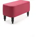 Банкетка пуф MONOFIX БУНО в прихожую, спальню, экокожа красный