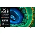 Телевизор QLED TCL 85C855, Smart TV, 4K, QLED, HDR, mini-LED подсветка, 120Гц, Google Assistant, чёрный