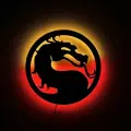 Светильник SolovevStore Mortal Kombat, дерево, IP20, питание от сети, LED, 6 Вт