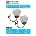 Светильники Aquanet Луизиана WT-260 173024 Бронза стекло на стену