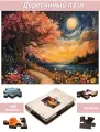 Пазл деревянный Алма премиум 1000 деталей. Волшебство природы. Озеро, освещенное звездами