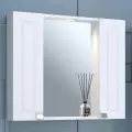 Зеркало в ванную с шкафом OSTIN 80 c подсветкой /AQUA DE MARCO