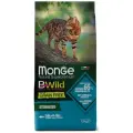 Корм для стерилизованных кошек Monge BWILD Feed the Instinct, с тунцом, с горошком 6 шт. x 1500 г
