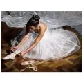 Набор алмазной мозаки Юная балерина, размер 69х50см, 53 цвета