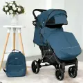 Прогулочная коляска BREND BABALLO ORIGINAL 2025, цвет синий, черная рама