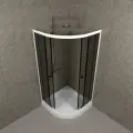 Душевое ограждение Triton Грей 90х90В, средний поддон