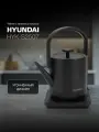 Чайник Hyundai HYK-S2507 0.6л. 1000Вт черный (металл)