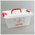 Аптечка 8л 35,9х24,2х16,6см прямоуг, цвет прозрачный/белый 3323625