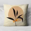 Подушка декоративная Листок Геометрия 40х40 велюр