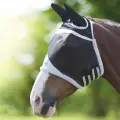 Маска антимоскитная для лошади с ушами SHIRES Durable, чёрный, COB (Великобритания)