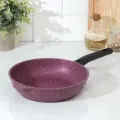 Сковорода Trendy style, d=22 см, съёмная ручка, антипригарное покрытие, цвет бордовый