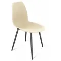 Cтул Sheffilton SHT-ST29/S95-1 бежевый, пластиковое сиденье, на черном металлическом каркасе