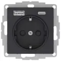 Розетка AtlasDesign 16А с 2-мя заряд. устройствами USB тип A+C 5В/2.4А 2х5В/1.2А механизм карбон SE ATN001032