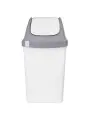 Ведро мусорное с крышкой 50 литров, серое