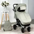 Прогулочная коляска BREND BABALLO ORIGINAL 2025, цвет светло-зеленый, серебряная рама