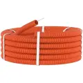 Гофра для кабеля ПНД D 20 мм с протяжкой оранжевая 100 м. DKC Premium.