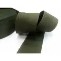 Стропа-лента ременная 60 мм, толщ. 1,4 мм, 100 метров, хаки, рисунок Ёлочка