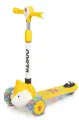 Самокат детский Costa F111, с музыкальными эффектами, складной, жёлтый