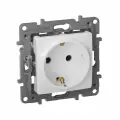 Legrand Etika Белый Розетка с заземлением, винтовые клеммы 672221, 6 шт.