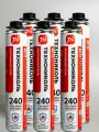 Пена монтажная Технониколь PROFESSIONAL 240, огнестойкая, пистолетный выпуск, 6шт