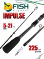 Удилище спиннинговое IMPULSE FISH CRYSTAL , 2 секции, полая верш, длина 2.25 м, тест 5-21 г