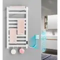 Ванная комната Электрический рабочий полотенцесушитель с терморегулятором 96 * 48p белый универсальное соединение