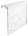 Экран на чугунный радиатор ZEIN, 490х440х150 мм, 5 секций, металлический, белый