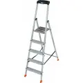 Стремянка 128959 SAFETY алюминиевая 5 ступеней с органайзером (KRAUSE)