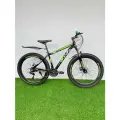 Велосипед взрослый горный RAYERIC Колёса 27.5 алюминиевая рама 18 черный зеленый / на рост 165-185 см