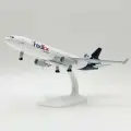 Металлическая модель самолета Fedex MD-11, 20 см, миниатюрная копия с шасси, коллекционная