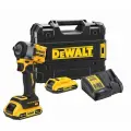 Аккумуляторный бесщеточный гайковерт DeWALT, 18 В, 610 Нм, 2500 об/мин, 3550 уд/мин, c 2 АКБ 2 Ач и ЗУ, в кейсе, DCF922D2T