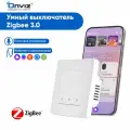 Умный клавишный выключатель Onviz Moes ZigBee 3.0, Белый 3 клавиши, работает с Алисой, Марусей, для умного дома ZigBee