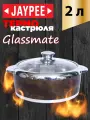 Термокастрюля JAYPEE Glassmate Dark Wood, 2л, нержавеющая сталь, пластик, крышка в комплекте