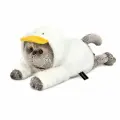 Игрушка мягкая BUDI BASA BASIK & Co Кот Басик в худи Гусик /лежачий, размер 19 см