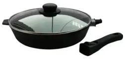 Сковорода Камская Посуда чугунная со съемной ручкой и крышкой (с4062)