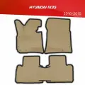 Коврики EVA 3D с бортами Hyundai ix35 (2009-2015) + 2 логотипа Hyundai / ковры ЕВА (ЭВА) 3д с бортиками Хендай Ай Икс 34