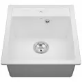 Мойка для кухни VIGRO врезная из искусственного камня (45*50 см), белый
