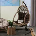Подвесное кресло Лучиано, Кресло-кокон, Мебель для сада и дачи MALACCA балийское дерево с подушкой