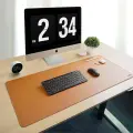 Коврик под клавиатуру и мышь 600х400мм двусторонний Xiaomi MIIIW Mouse Pad (MWMLV01) Материал: с 1 стороны -пробковый, с другой экокожа. Коричневый
